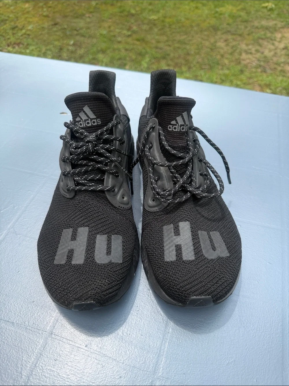 Mens Adidas Hu Pharrell Williams Core Black Sz 12